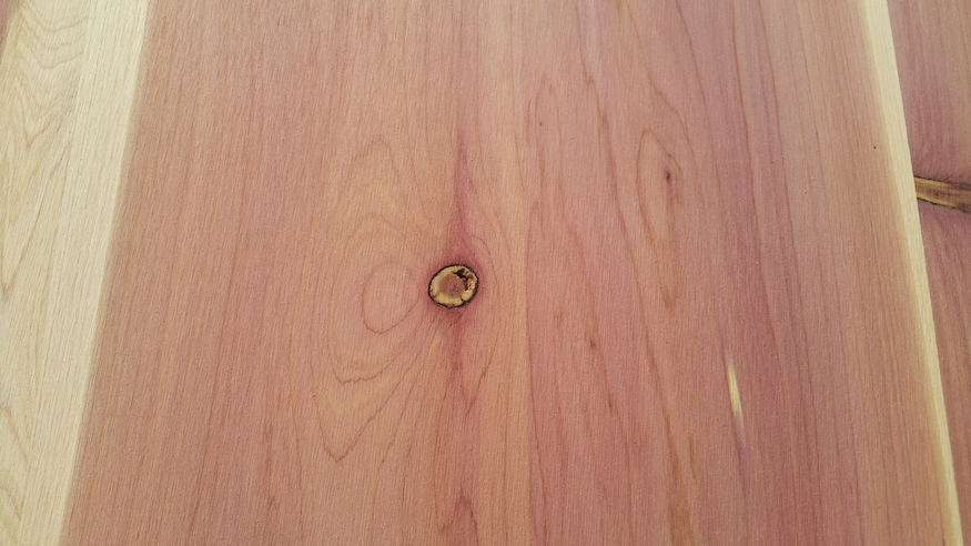 aromatic cedar wood closeup