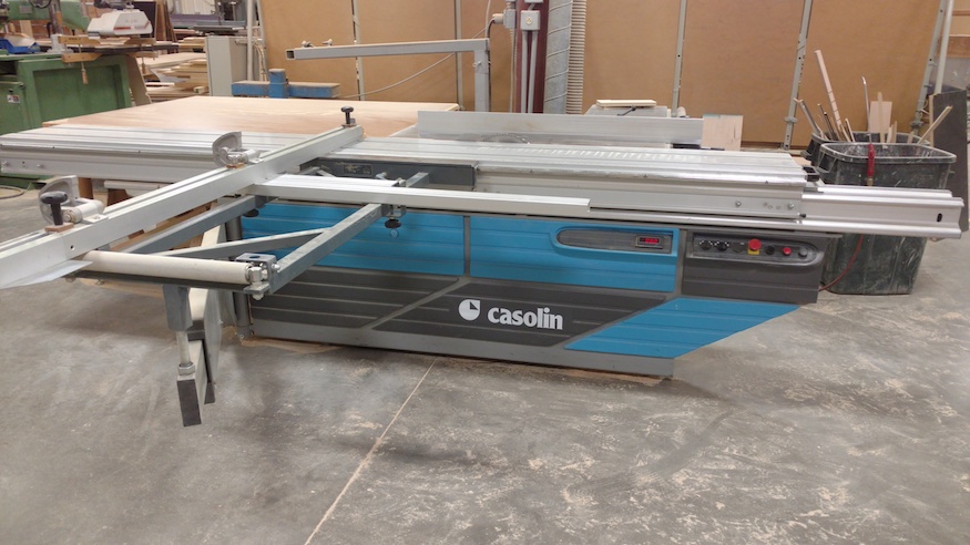 side view casolin sliding table saw