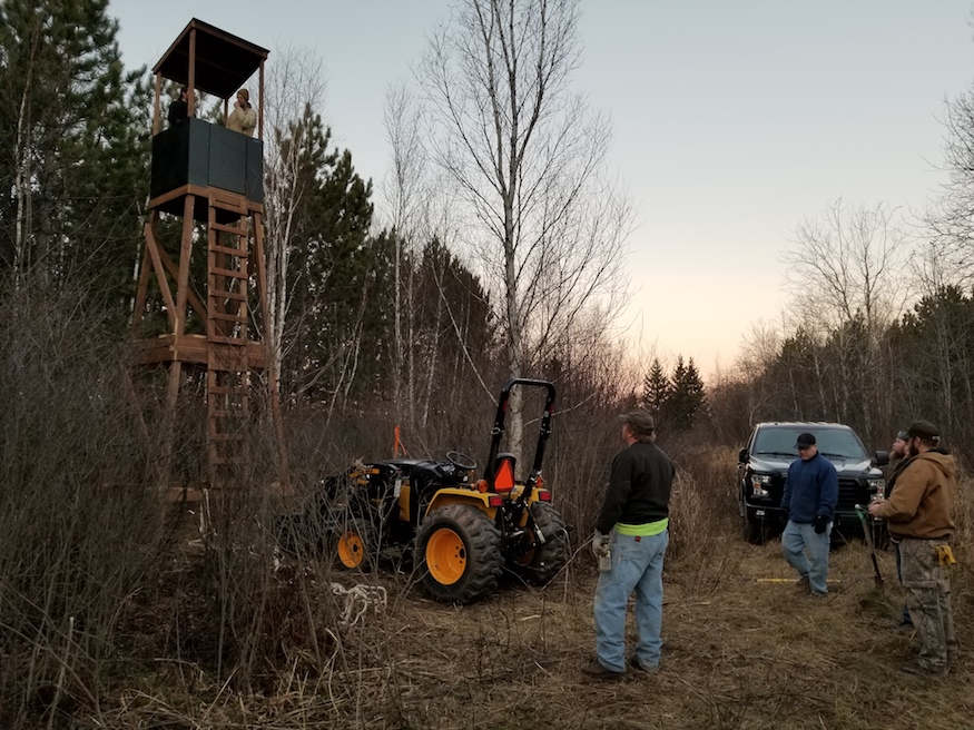 woodworkers looking at finished product