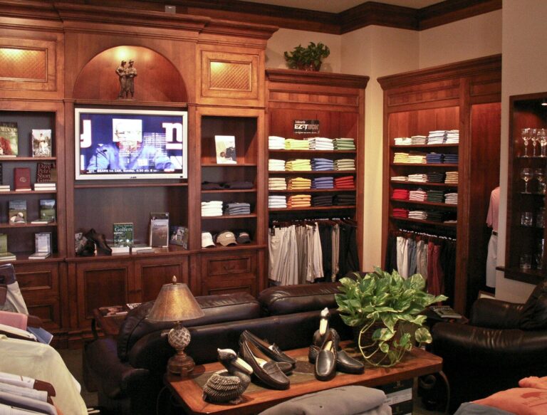 Merchandising shelves at Hammock Bay Country Club