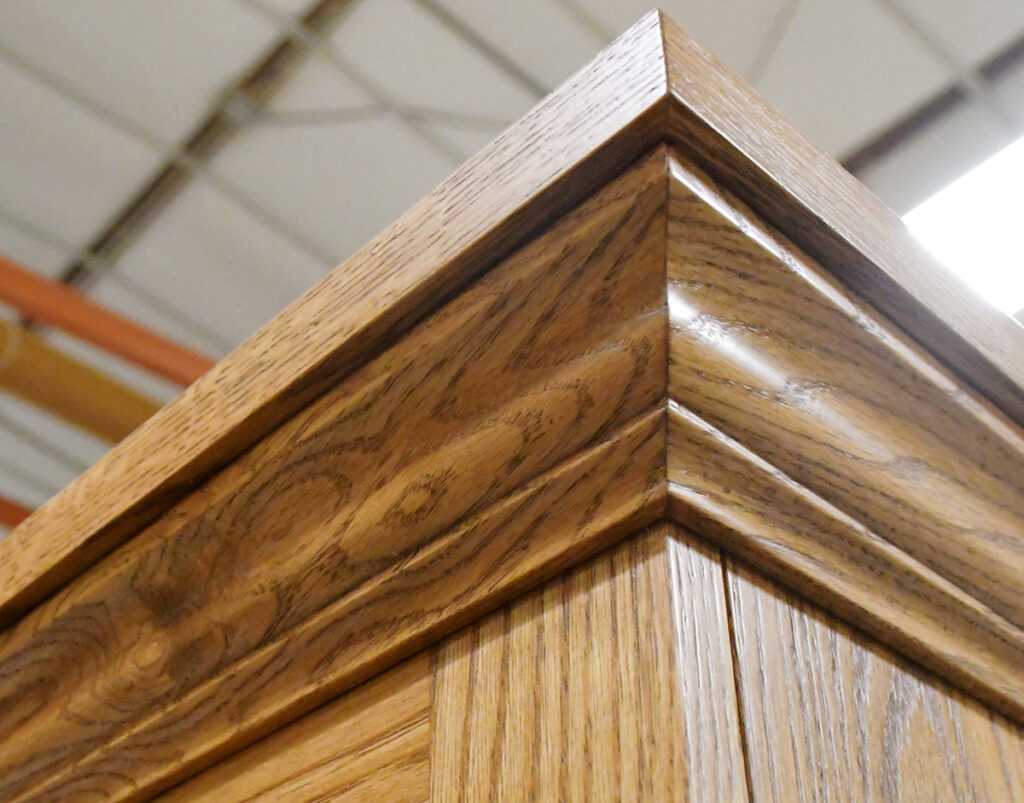 Crown of the Custom Gun Cabinet