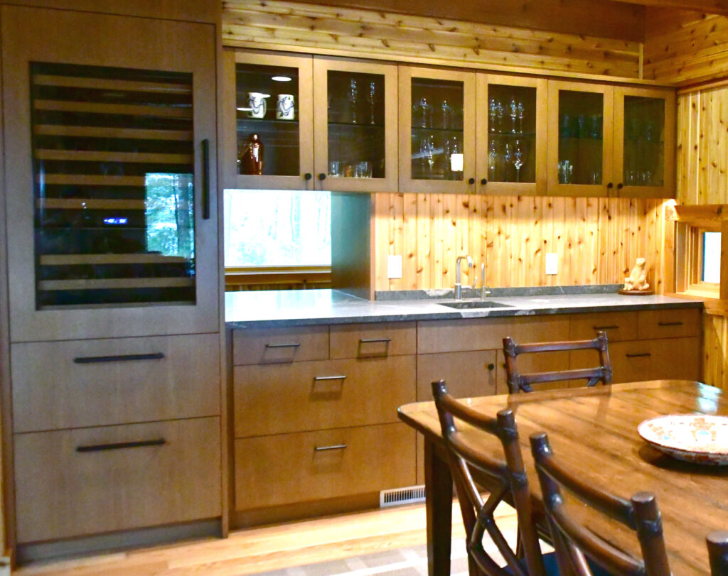 custom cabinetry bar